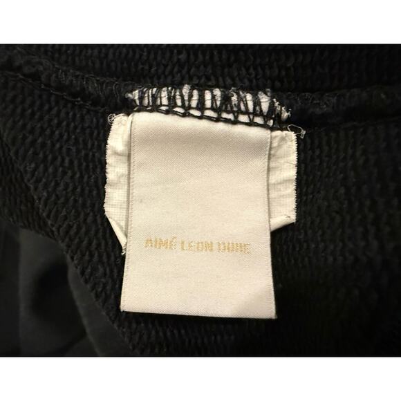 Aimé Leon Dore Black Sweatpants Made in Canada Size M - Picture 5 of 6